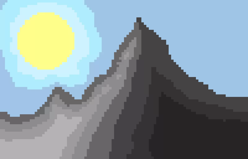 mountain-with-sun
