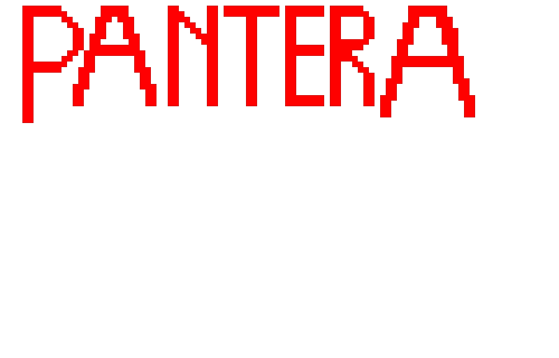 pantera lettering