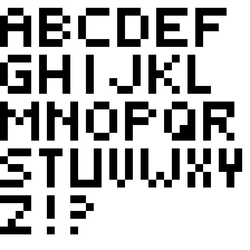 pixelized-alphabet