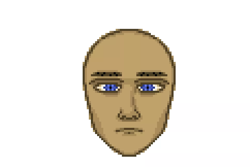 realistic male head day 3 extra detailing