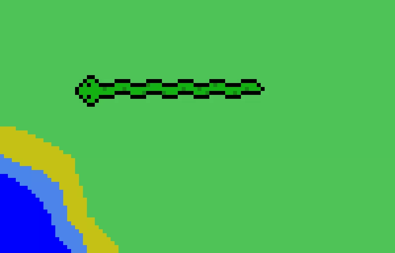 snek finds water
