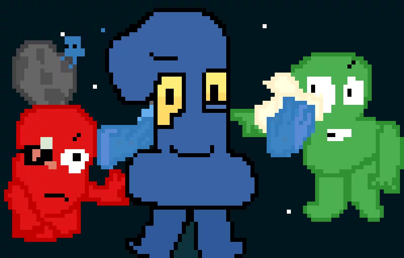 some tpot art or smth hope the battle takes place in space and apologies for no posting being there