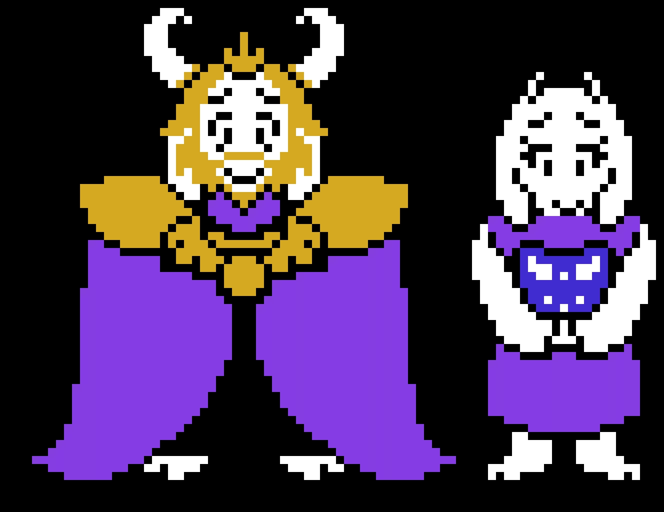 toriel and asgore undertalllee