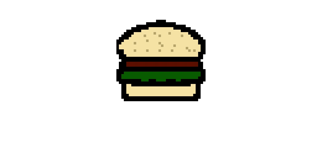 i made a hamburger i know the buns are too bright