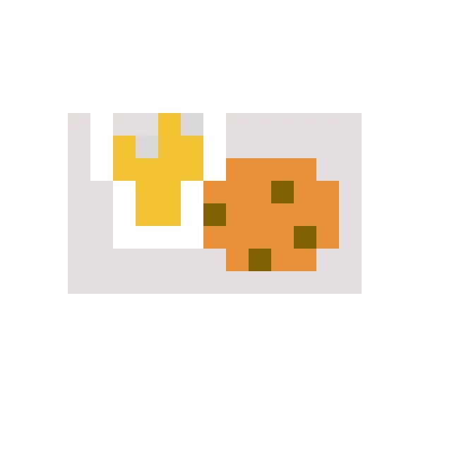 lemonade and a cookie served on a napkin