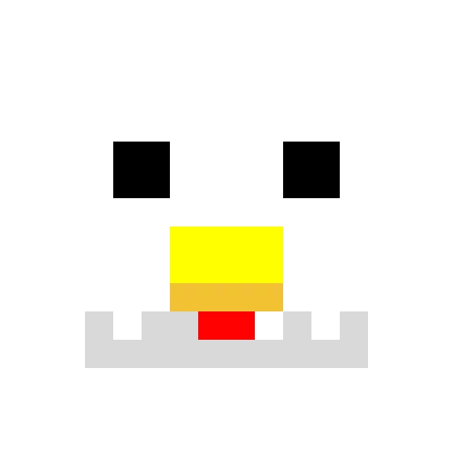 minecraft chicken head