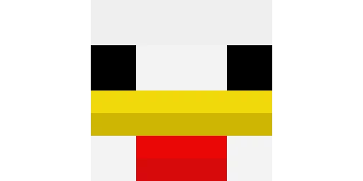 minecraft chicken head