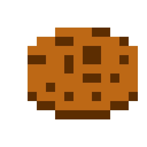 Minecraft cookie pixel art