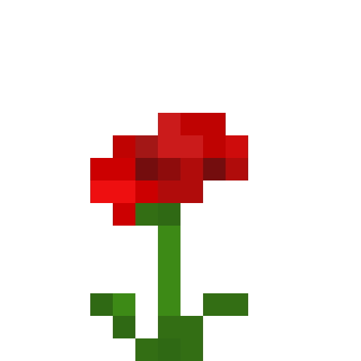 Minecraft Poppy Pixel Art
