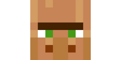 minecraft villager head