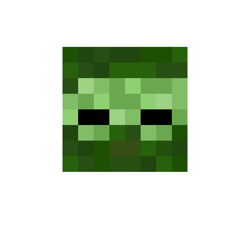 Minecraft Zombie Head 