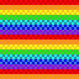 rainbow checkers