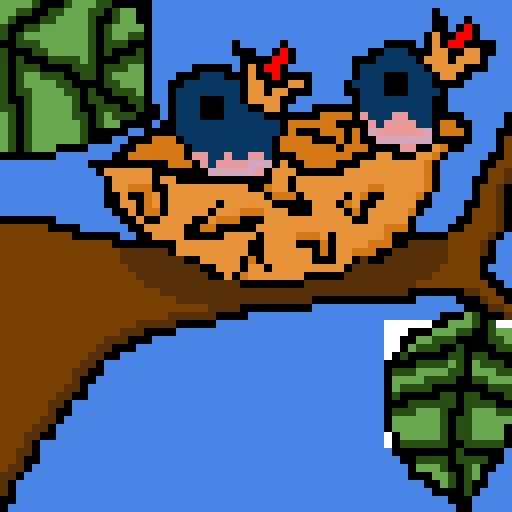 The Baby Birds Were Hungry...