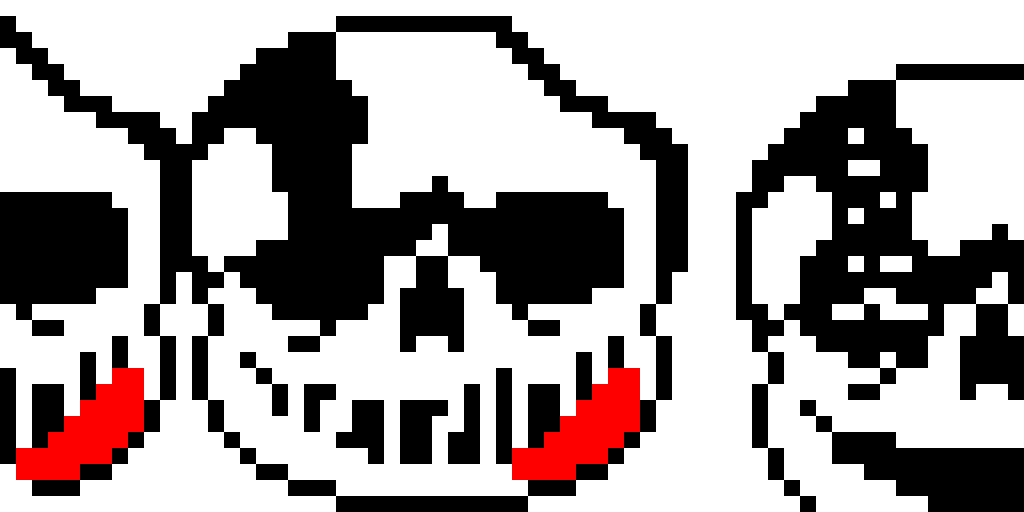 pixel art sans