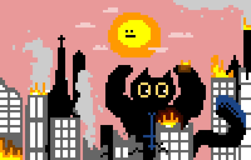 buff cat kindly remodels a city (contest)