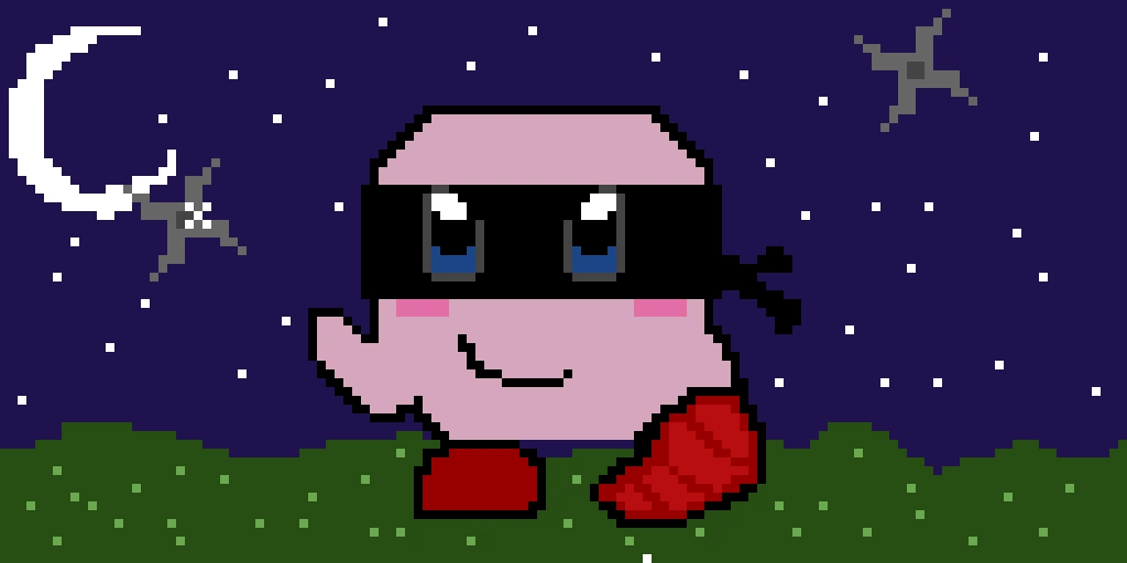 ninja kirby my first art