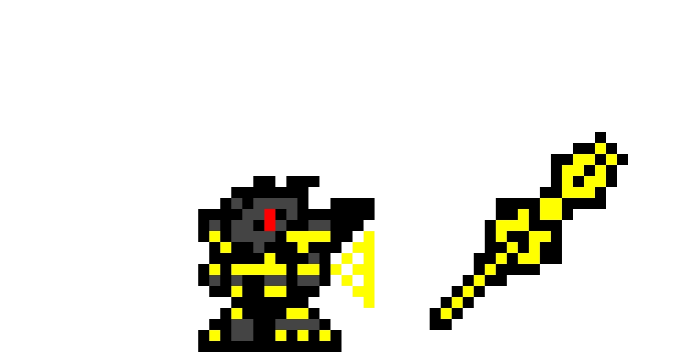 Alphamon: Ouryuken colored (alongside the Ouryuken)