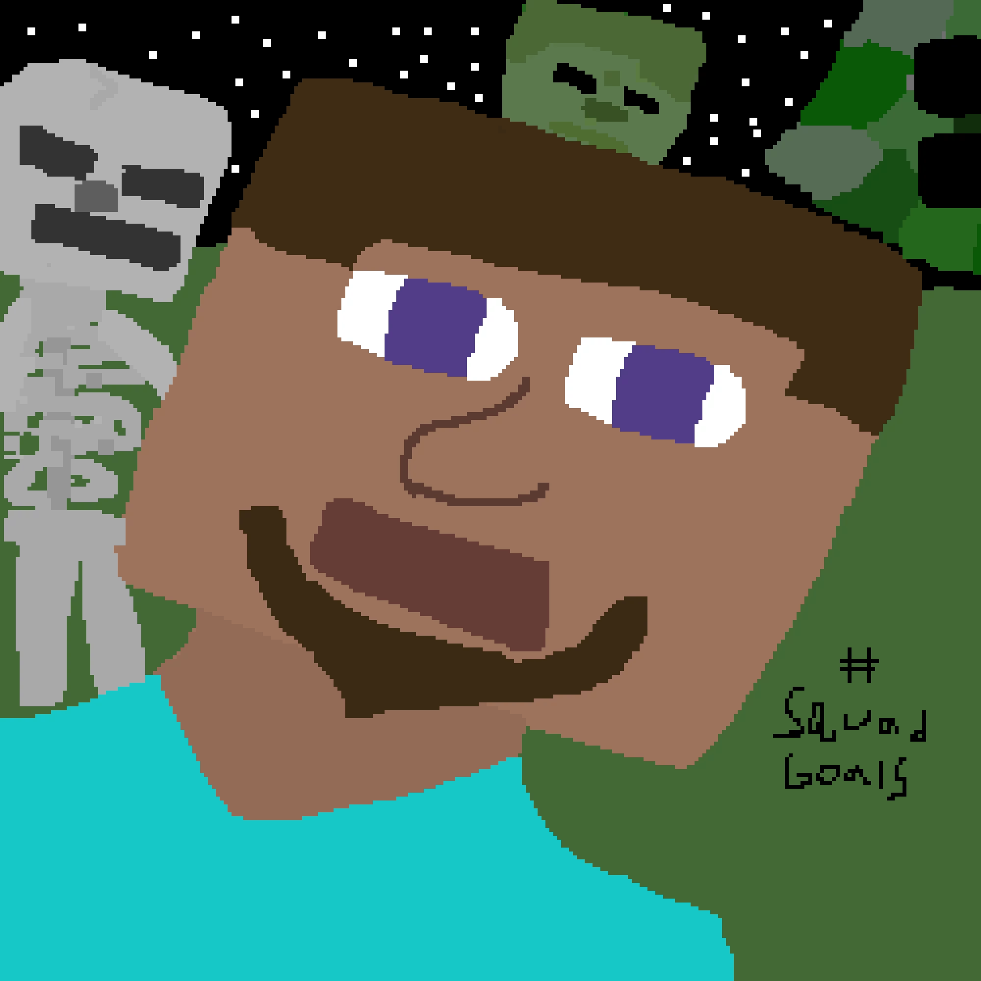 minecraft selfie taken for the contest