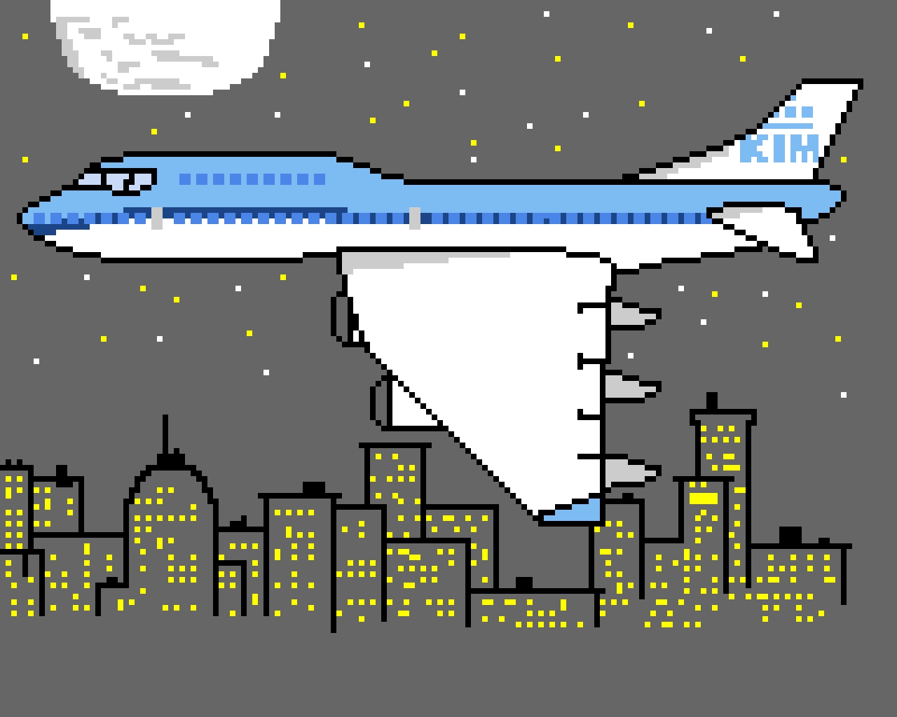 KLM Airlines (Night)