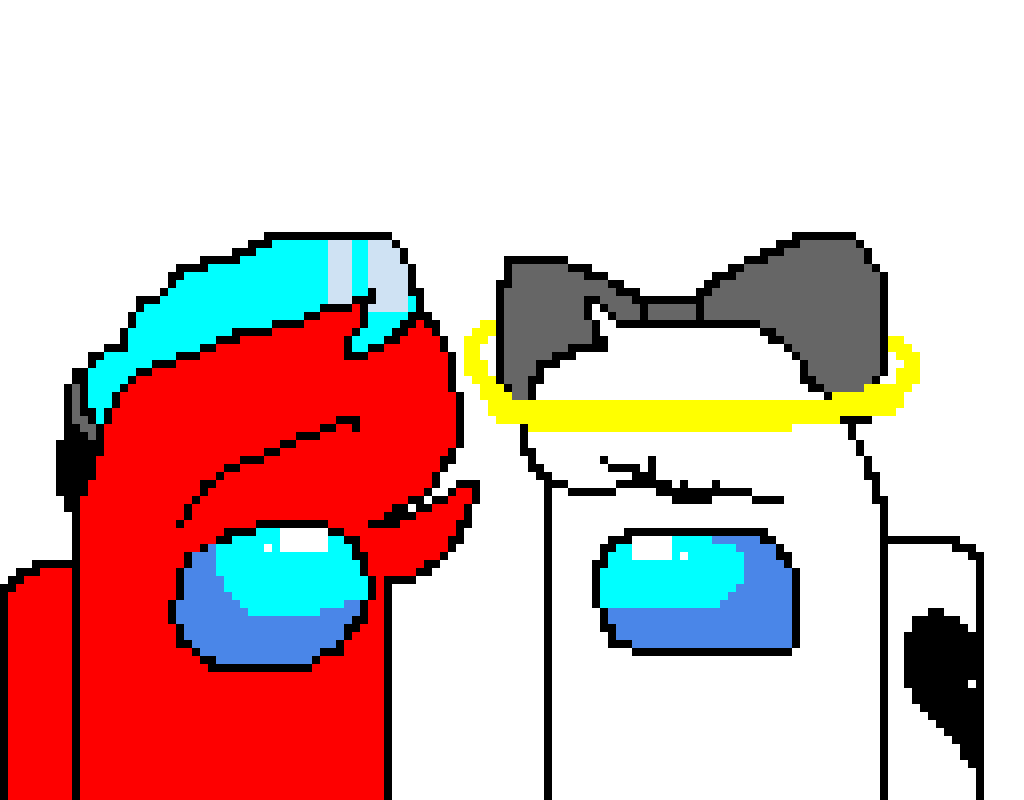 among us red and white