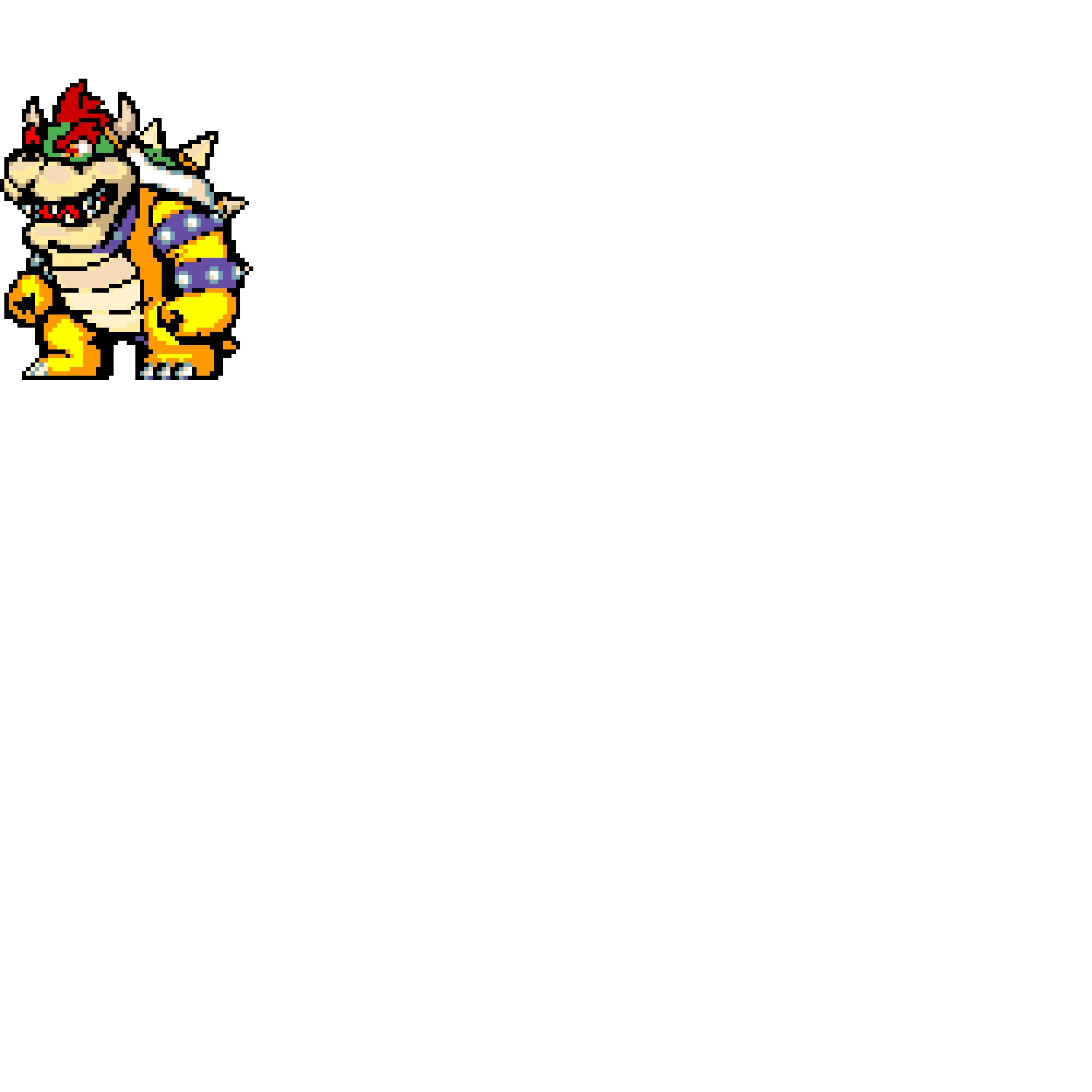 VERY HARD Bowser Pixel Art