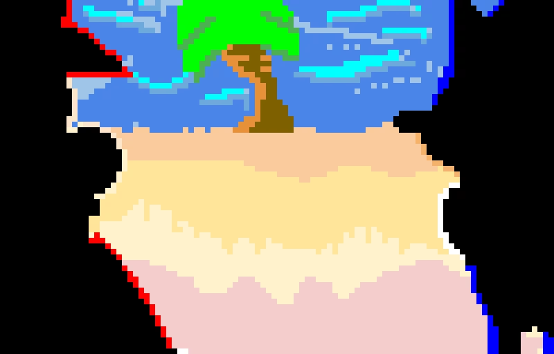 mario and sonic at a beach