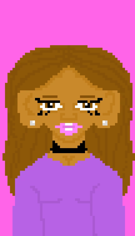 purple black girl profile pic