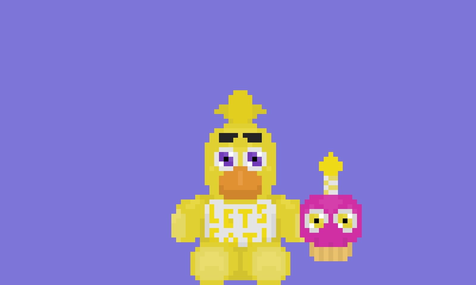 Chica Plush and Cupcake Plush