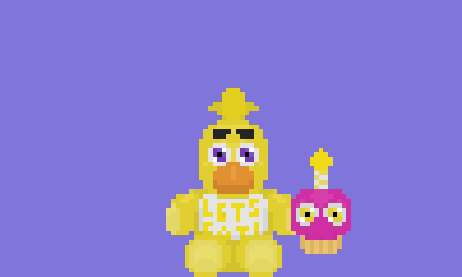 chica plush and cupcake plush