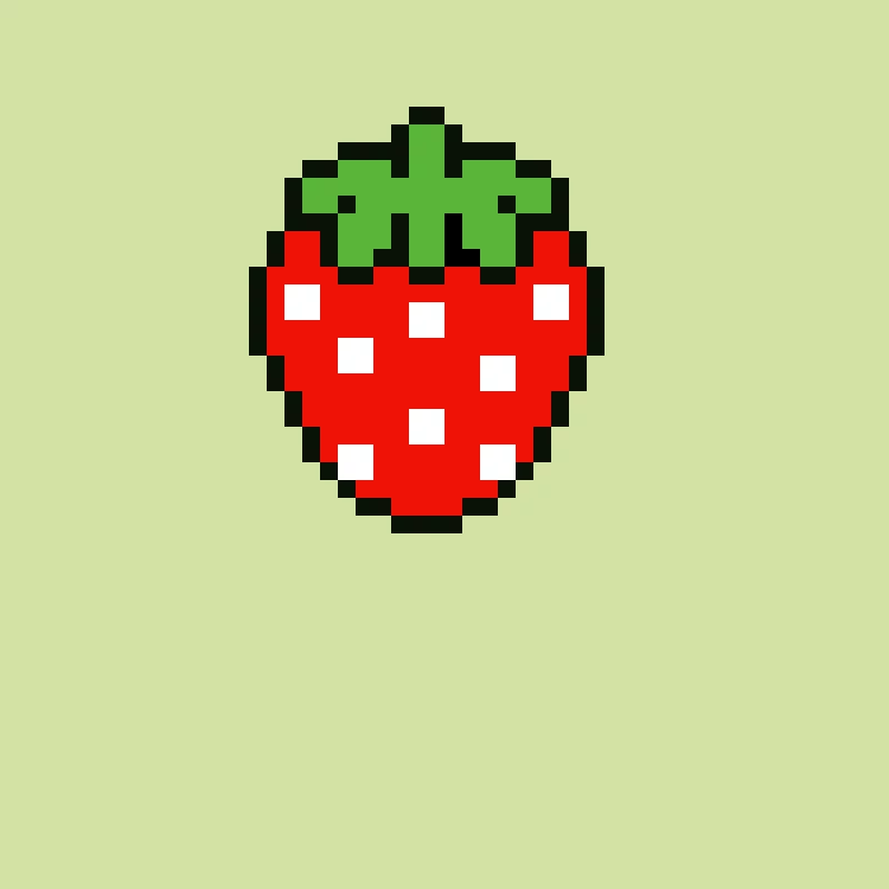 pixel strawberry