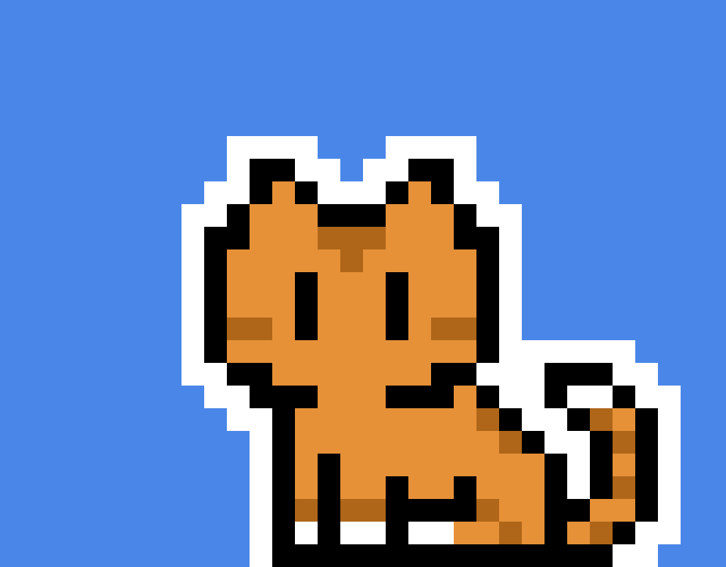 Cat pixel art