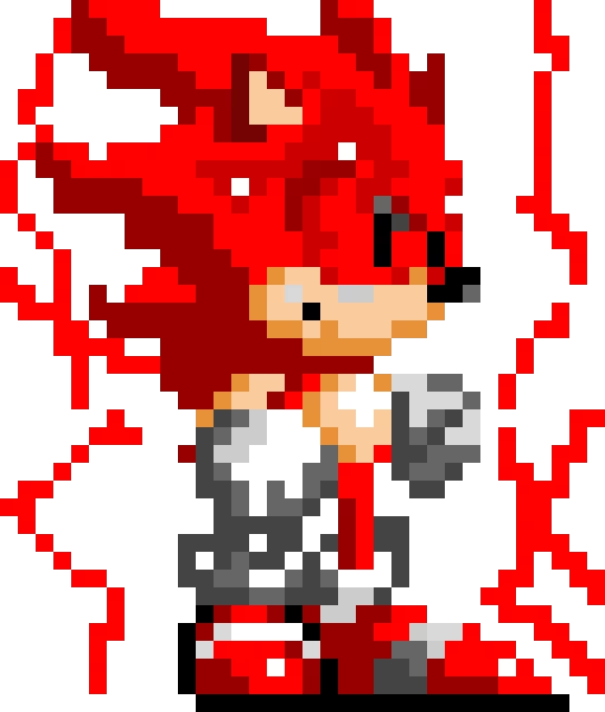 feet way super sonic to death way demon sonic