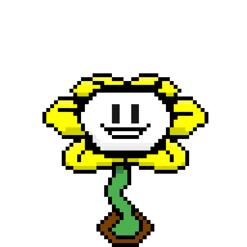 Flowey colored by my friend