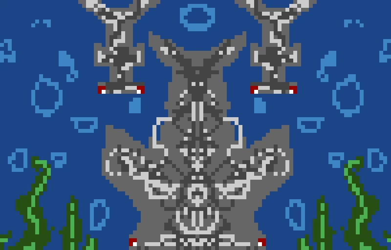 mama hammer head shark and her babys