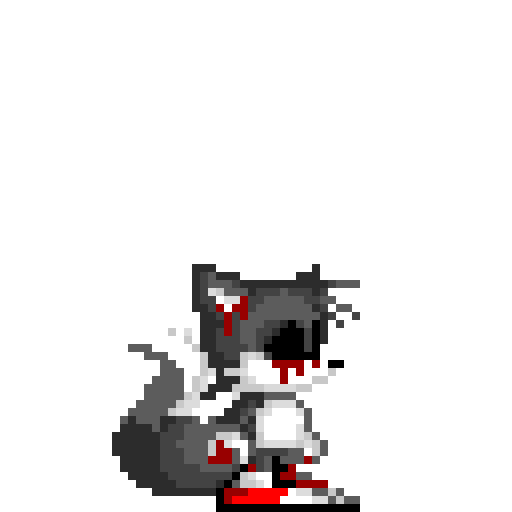 My first pixel art was a sonic exe remaster so here s a tails exe remaster