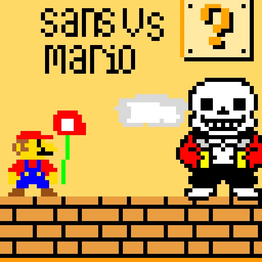 sans vs mario