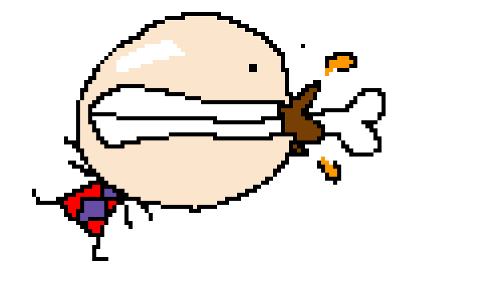 um ur character eating large food idea by bopbopturtlez