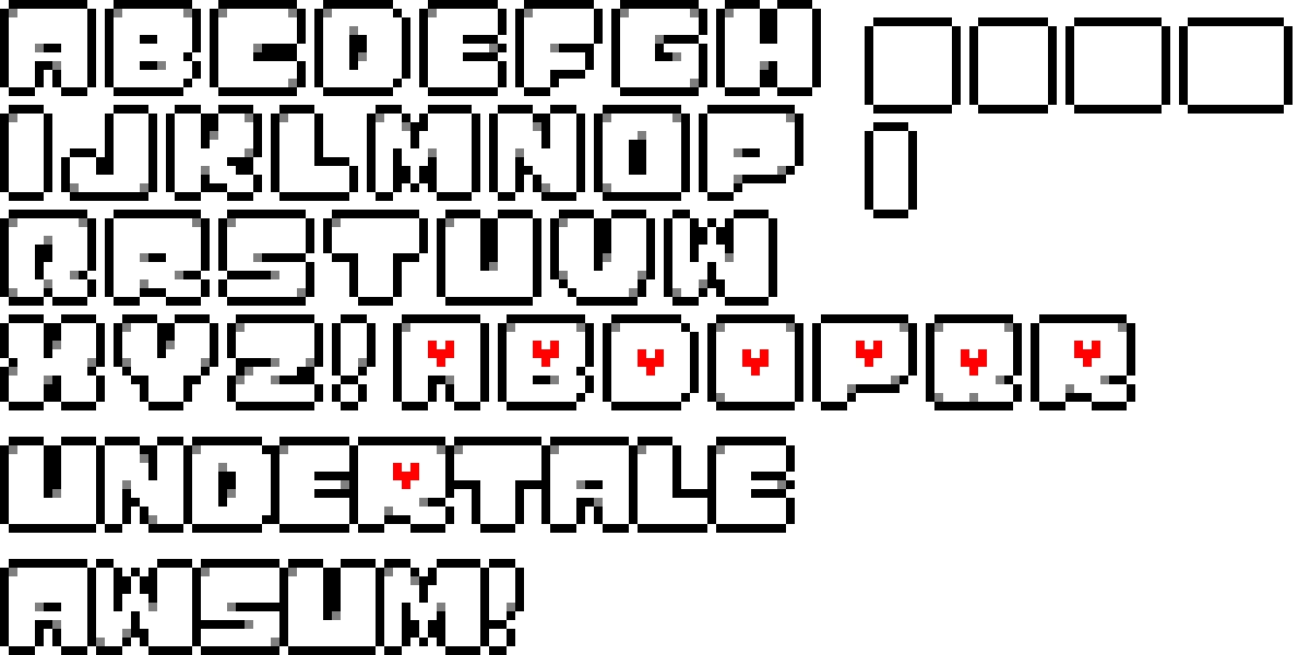 undertale logo font for the convenience of all