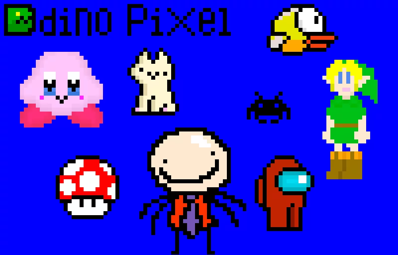 I LUV DINO PIXEL