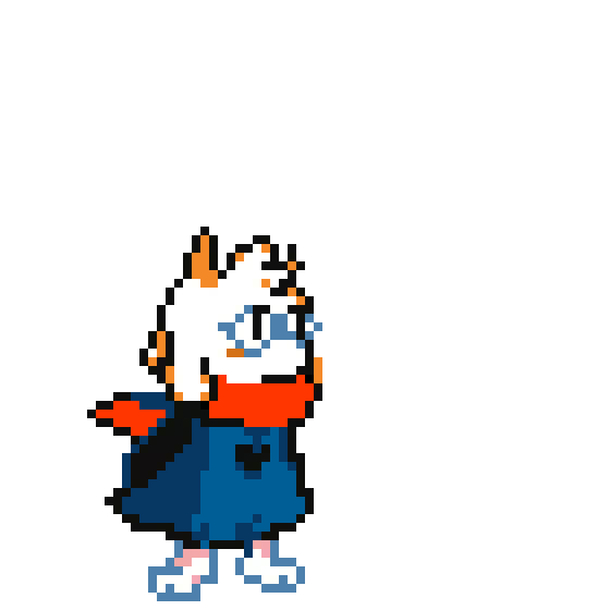 Ralsei 2nd sanctuary battle sprite (concept)