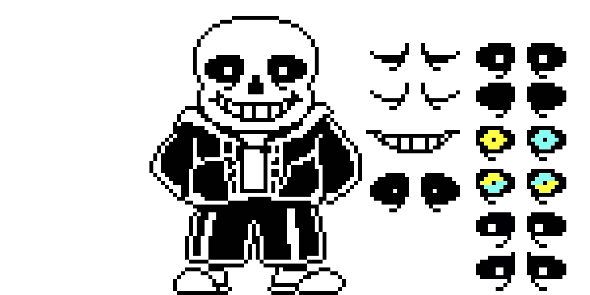 The epic sans battle sprite