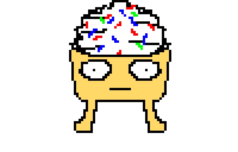 traumatized cupcake