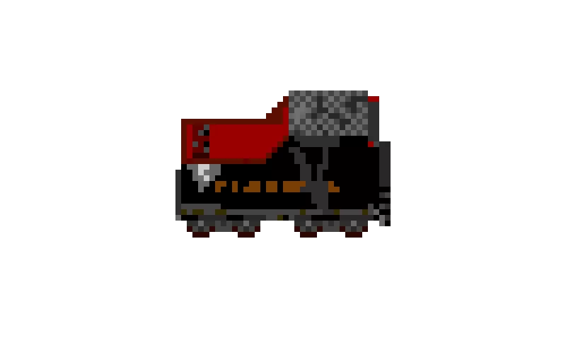 Weathered Steam Locomotive Tender