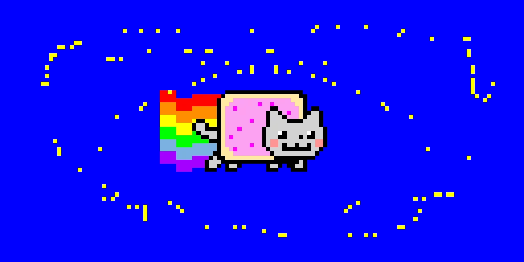 nyan cat just traveled to space