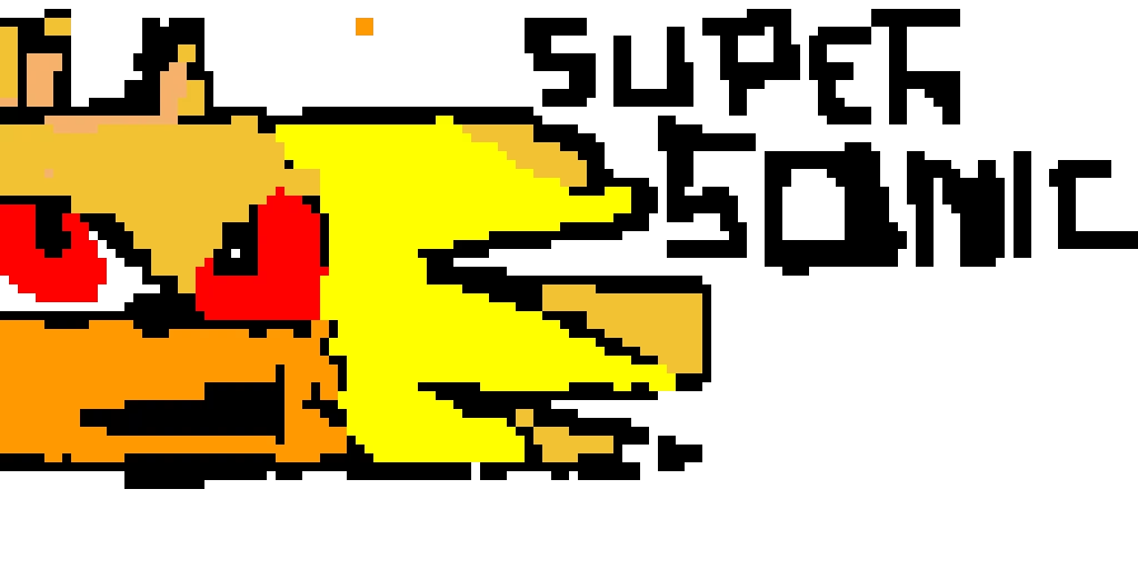 super sonic face made by jahvai