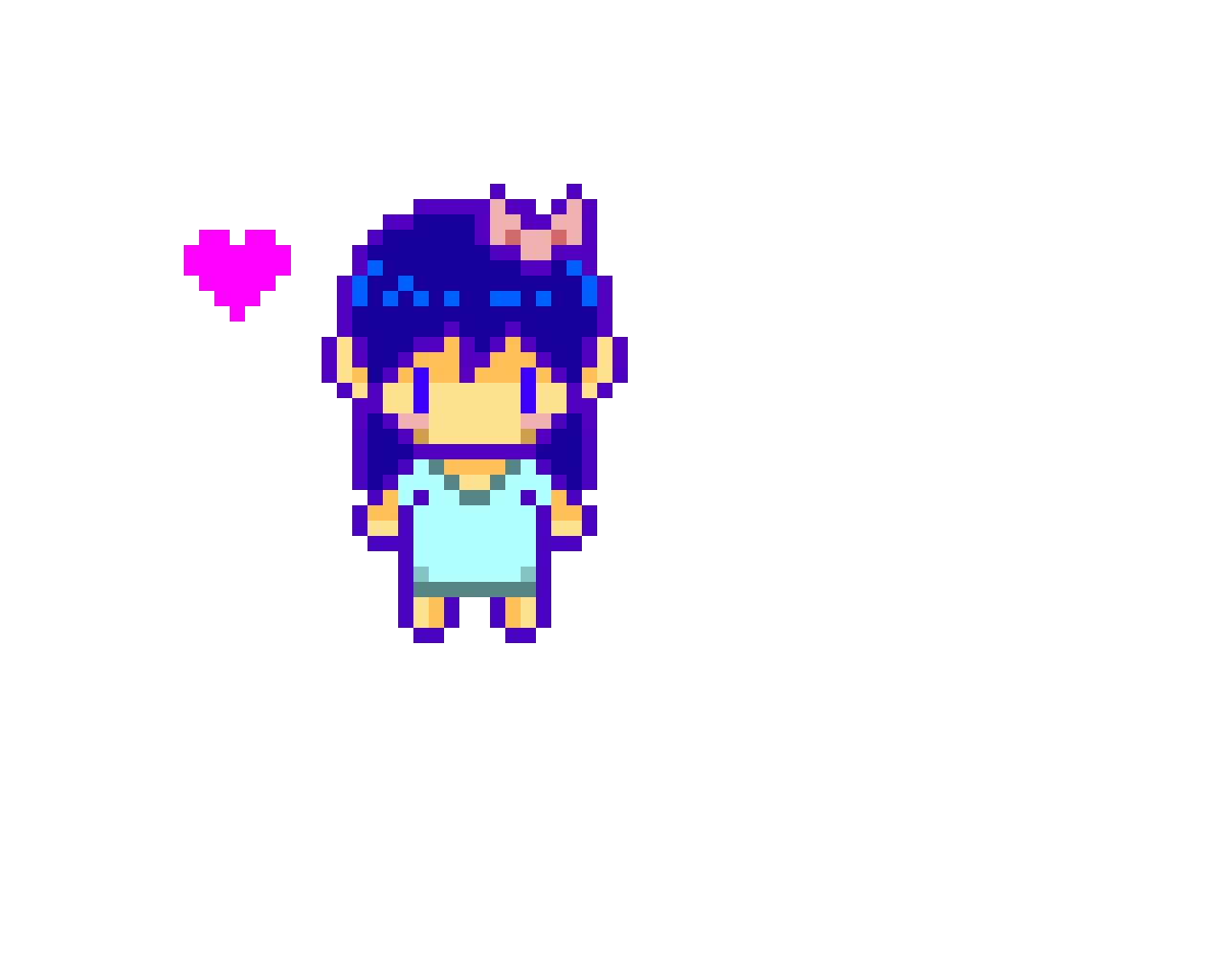 anime girl blue edited