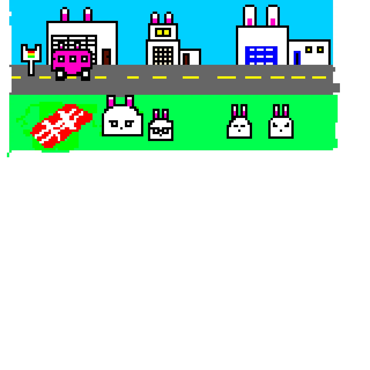 bunny marshmellow world