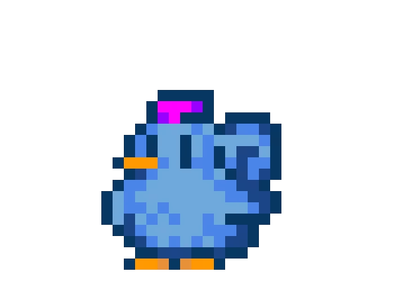 blue chicken from stardew valley