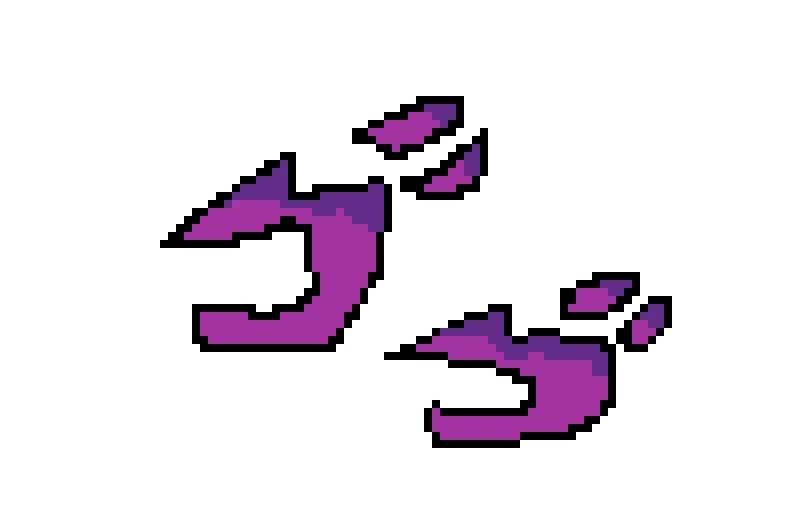 Menacing kanji (I tried TwT)