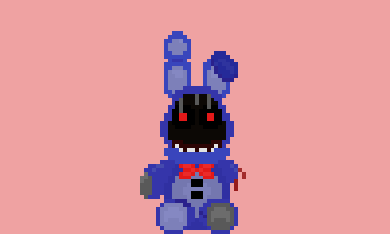 Withered bonnie plush pixel art